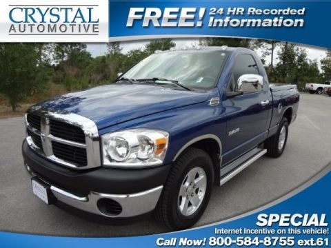 Patriot Blue Pearl 2008 Dodge Ram 1500 SXT Regular Cab Patriot Blue Pearl 2008 Dodge Ram 1500 SXT Regular Cab