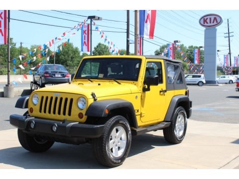Detonator Yellow 2009 Jeep Wrangler X 4x4
