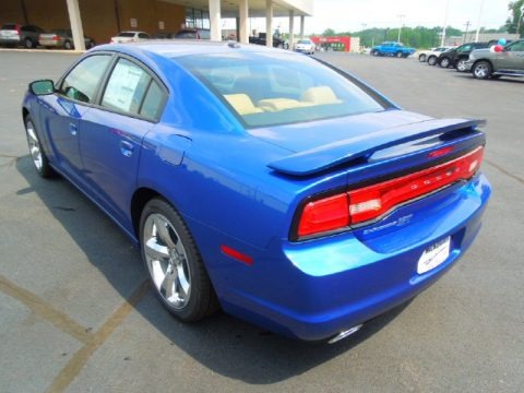 Blue Streak Pearl 2012 Dodge Charger SXT Plus