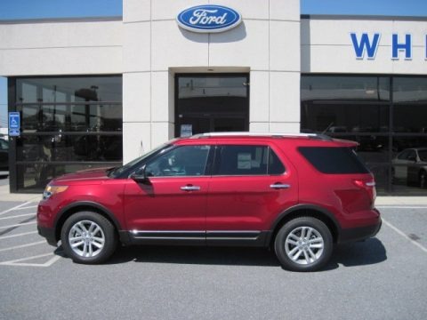 Ruby Red Metallic 2013 Ford Explorer XLT 4WD Ruby Red Metallic 2013 Ford Explorer XLT 4WD