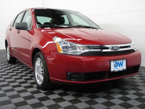 Sangria Red Metallic 2010 Ford Focus SE Sedan