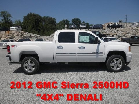 Summit White 2012 GMC Sierra 2500HD Denali Crew Cab 4x4 Summit White 2012 GMC Sierra 2500HD Denali Crew Cab 4x4