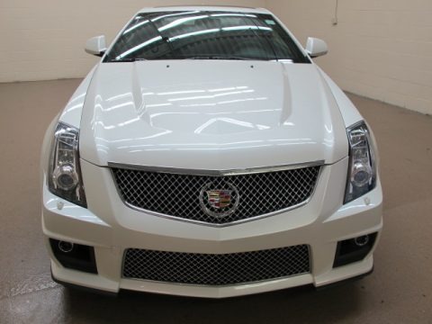 White Diamond Tricoat 2011 Cadillac CTS -V Coupe