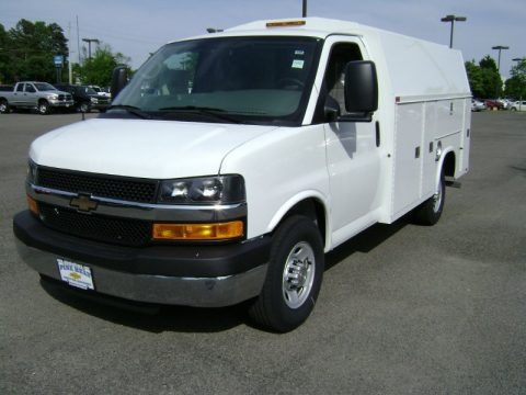 Summit White 2012 Chevrolet Express Cutaway 3500 Commercial Utility Truck