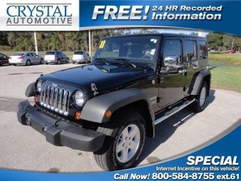 Black 2011 Jeep Wrangler Unlimited Sport 4x4 Black 2011 Jeep Wrangler Unlimited Sport 4x4
