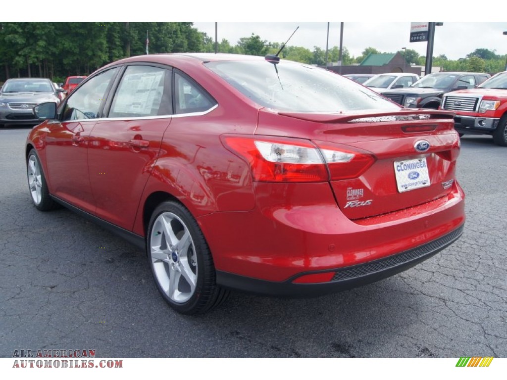 2012 Ford Focus Titanium Sedan in Red Candy Metallic photo 41 390077