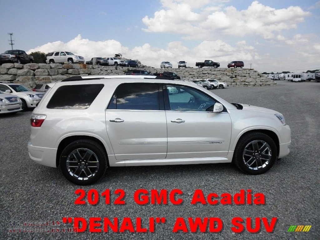 2012 GMC Acadia Denali AWD in White Diamond Tricoat photo ...