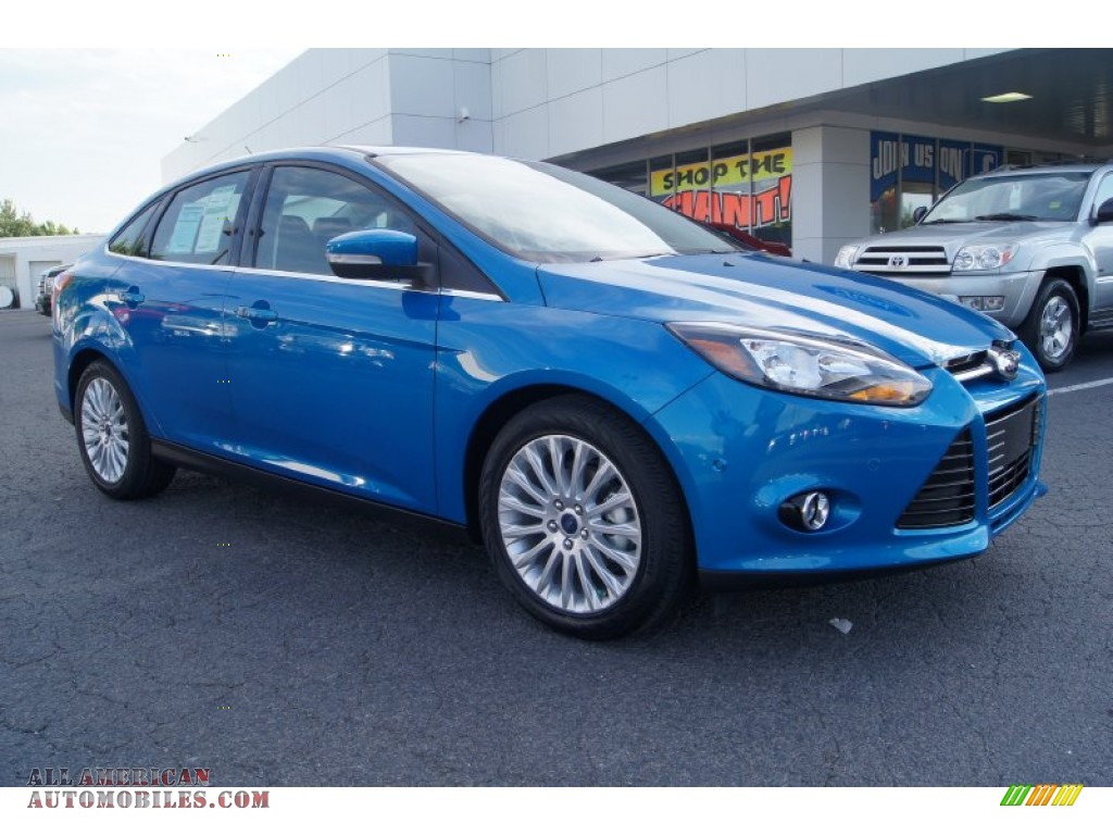 2012 Ford Focus Titanium Sedan in Blue Candy Metallic 426641 All