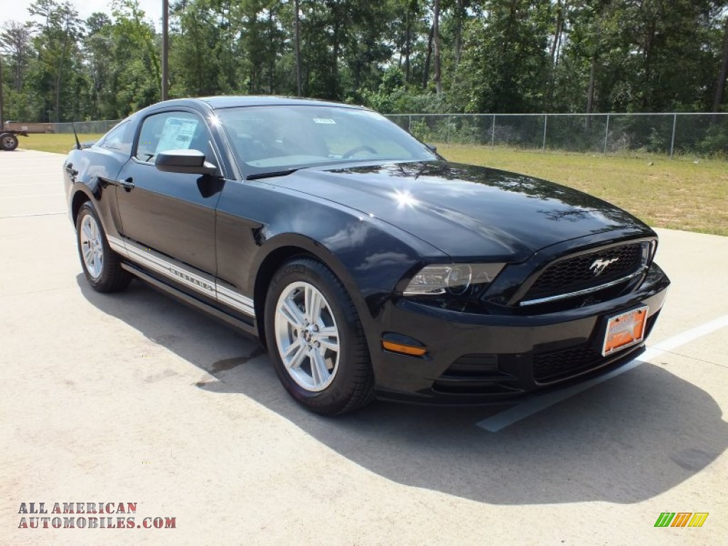 mustang in black