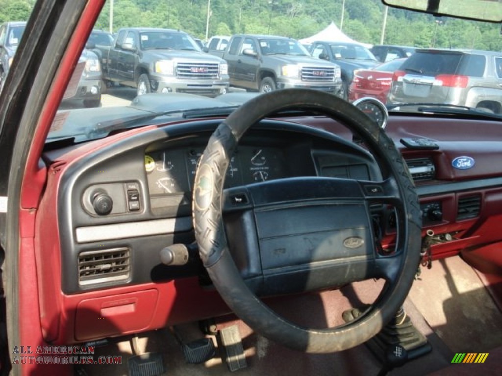 1995 F150 XLT Regular Cab 4x4 - Black / Gray photo #8 1995 F150 XLT Regular Cab 4x4 - Black / Gray photo #8