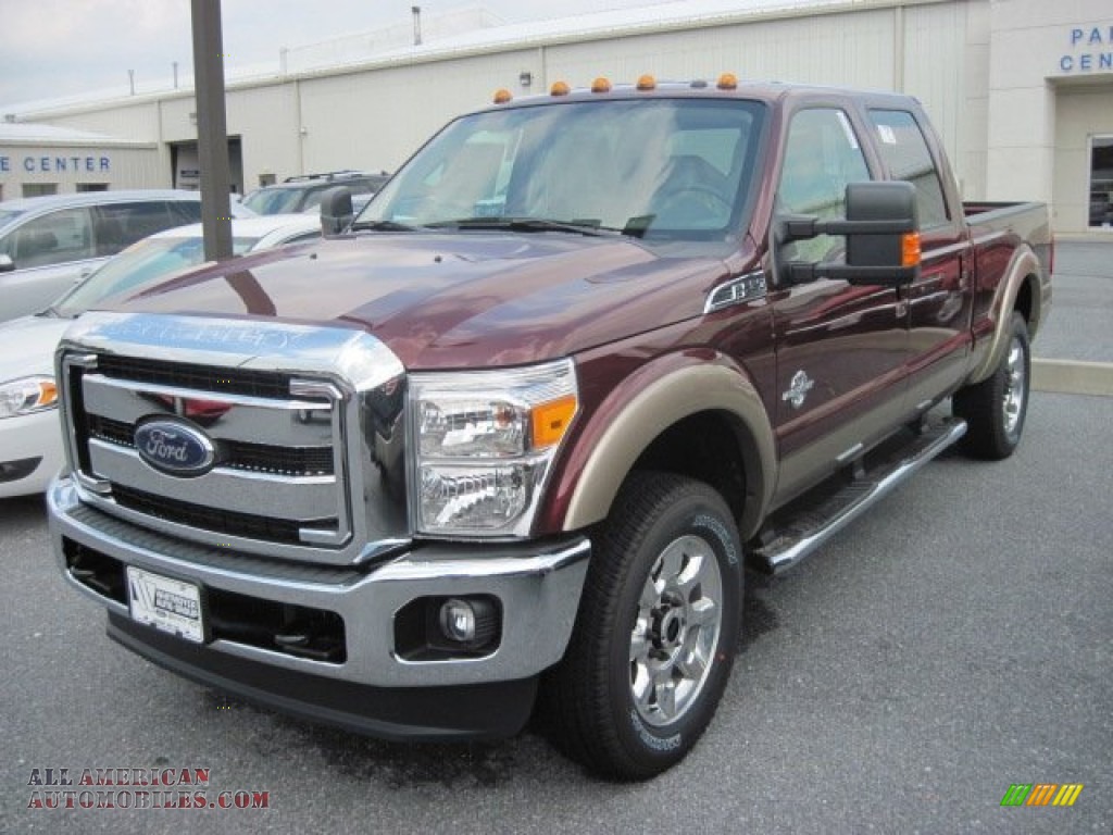 Ford F Super Duty Lariat Crew Cab X In Autumn Red Metallic C All American