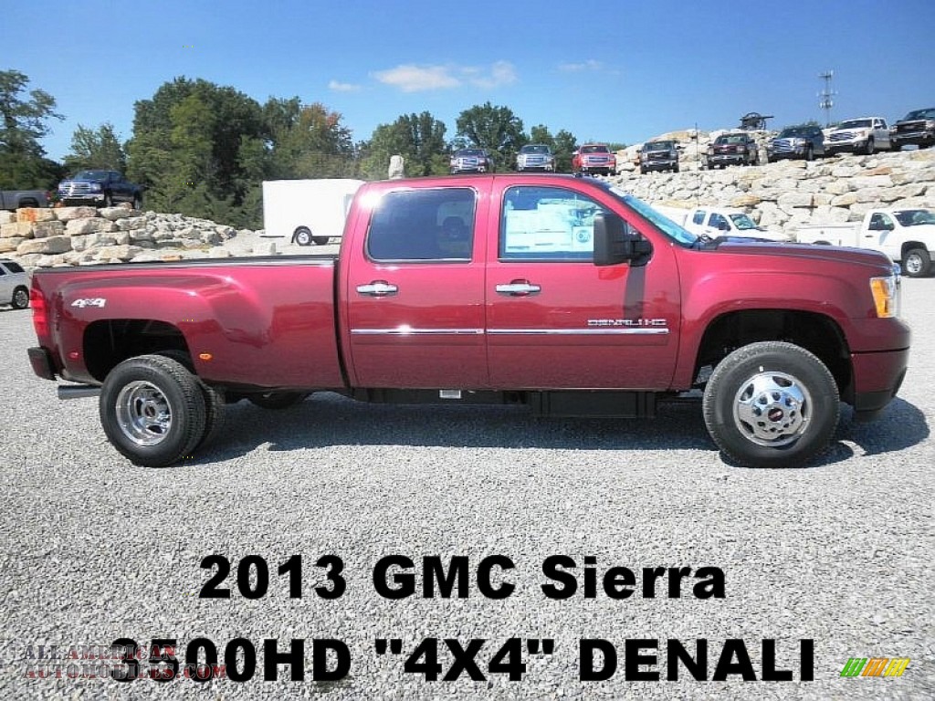 2013 Gmc Sierra 3500hd Denali Crew Cab 4x4 Dually In Sonoma Red