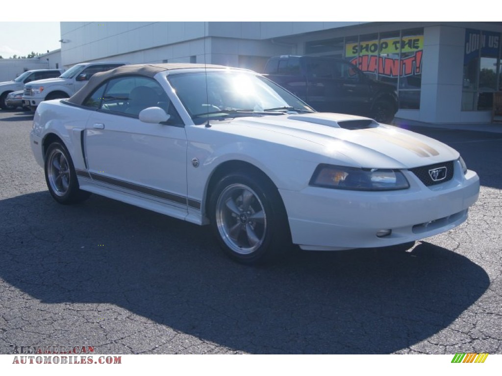 2004 Mustang GT Convertible - Oxford White / Medium Parchment photo #1