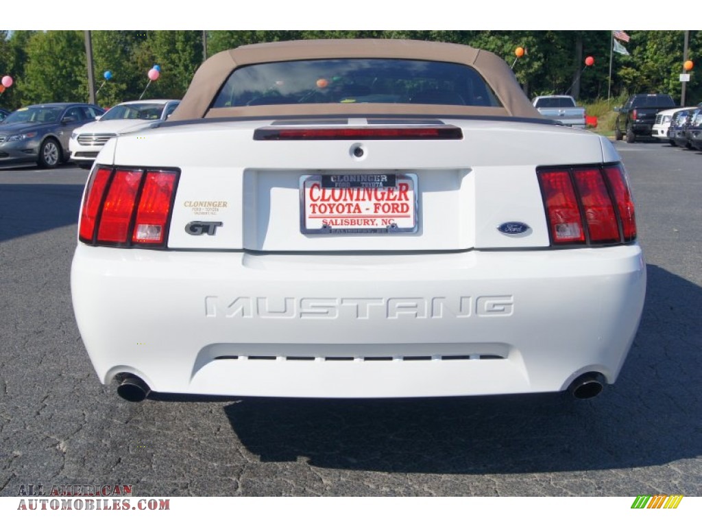 2004 Mustang GT Convertible - Oxford White / Medium Parchment photo #4