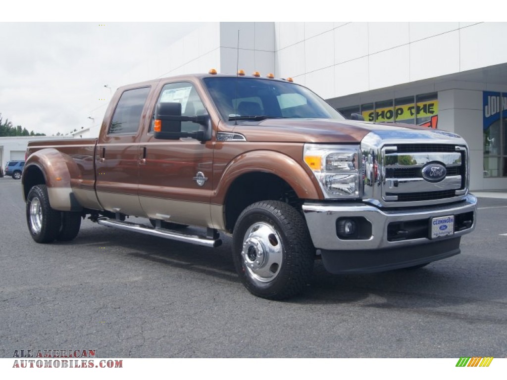 2012 Ford F350 Super Duty Lariat Crew Cab 4x4 Dually In Golden Bronze