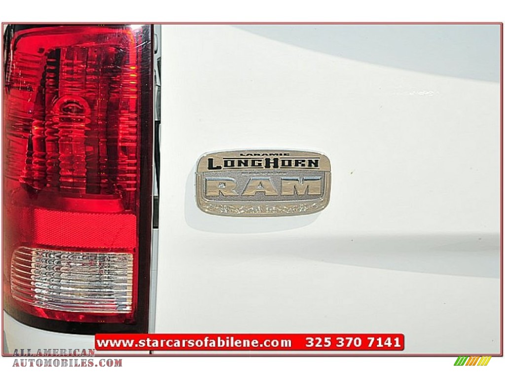 2011 Ram 2500 HD Laramie Longhorn Mega Cab 4x4 - Bright White / Light Pebble Beige/Bark Brown photo #5