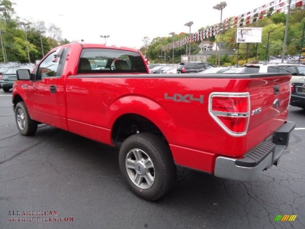 2010 Ford F150 XL Regular Cab 4x4 in Vermillion Red photo 10 B85126