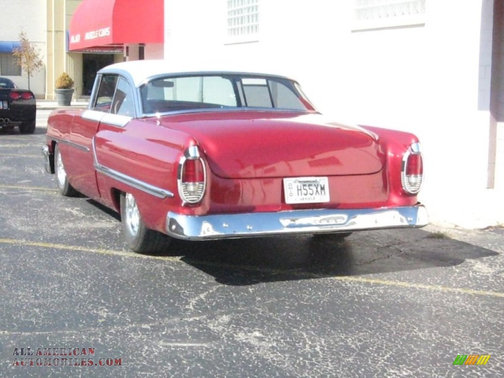 1955 Montclair 2 Door Coupe - Burgandy Metallic / Deep Red/Pearl White photo #7