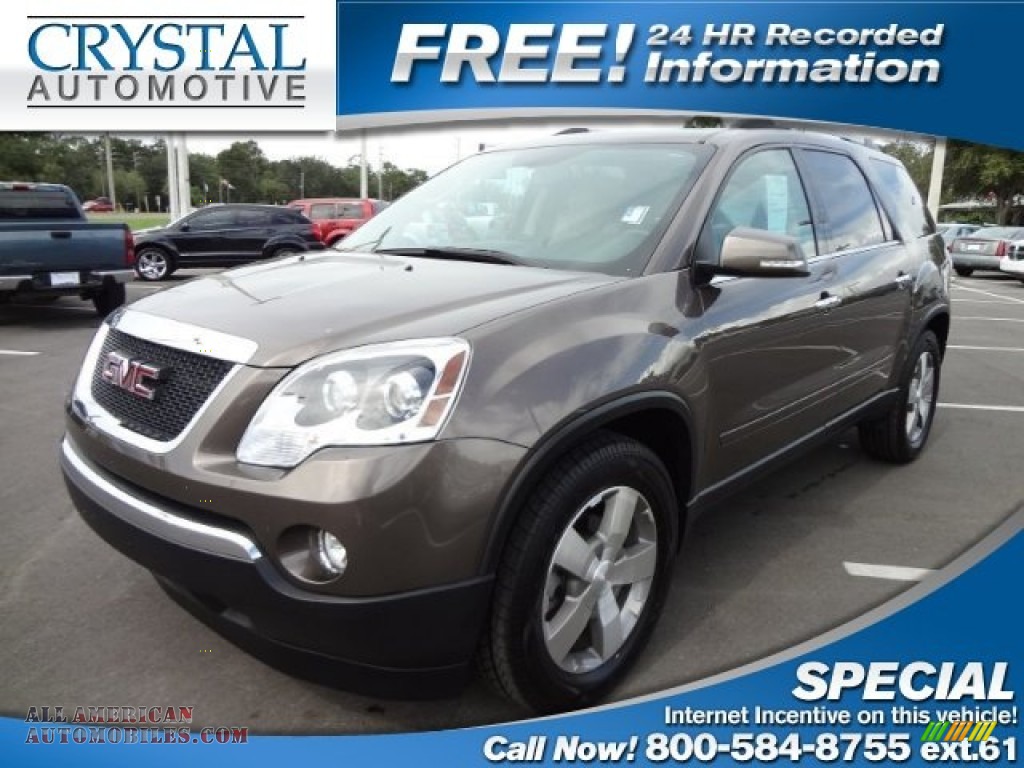 2010 GMC Acadia SLT AWD in Medium Brown Metallic photo 26 226831 All American Automobiles