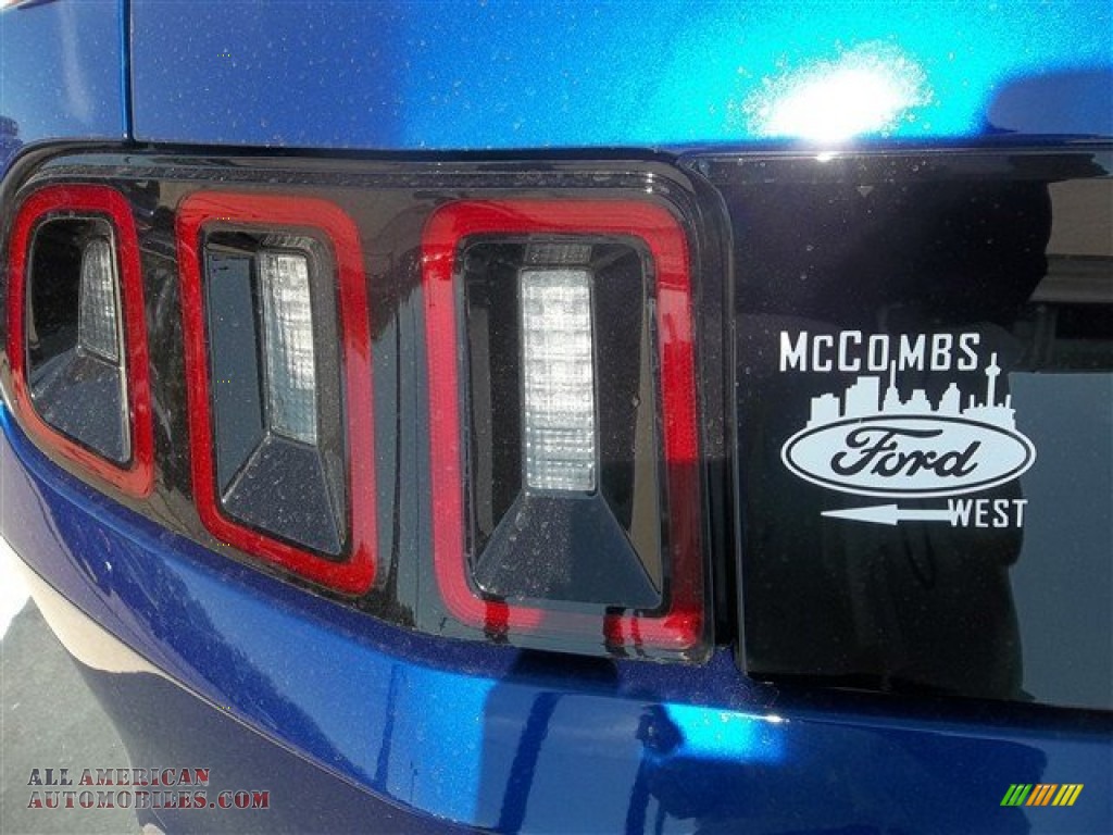 2013 Mustang V6 Coupe - Deep Impact Blue Metallic / Stone photo #7