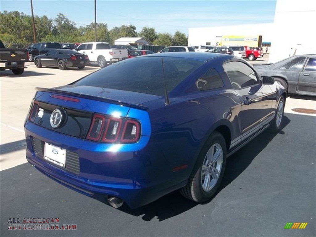 2013 Mustang V6 Coupe - Deep Impact Blue Metallic / Stone photo #8