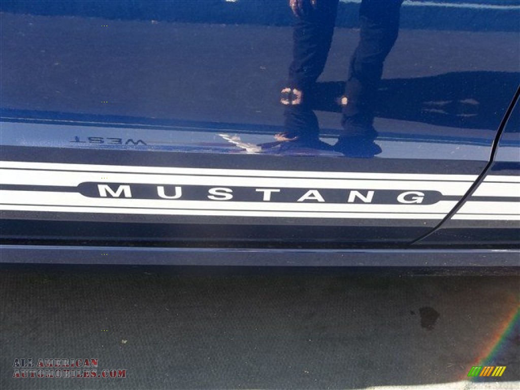 2013 Mustang V6 Coupe - Deep Impact Blue Metallic / Stone photo #14