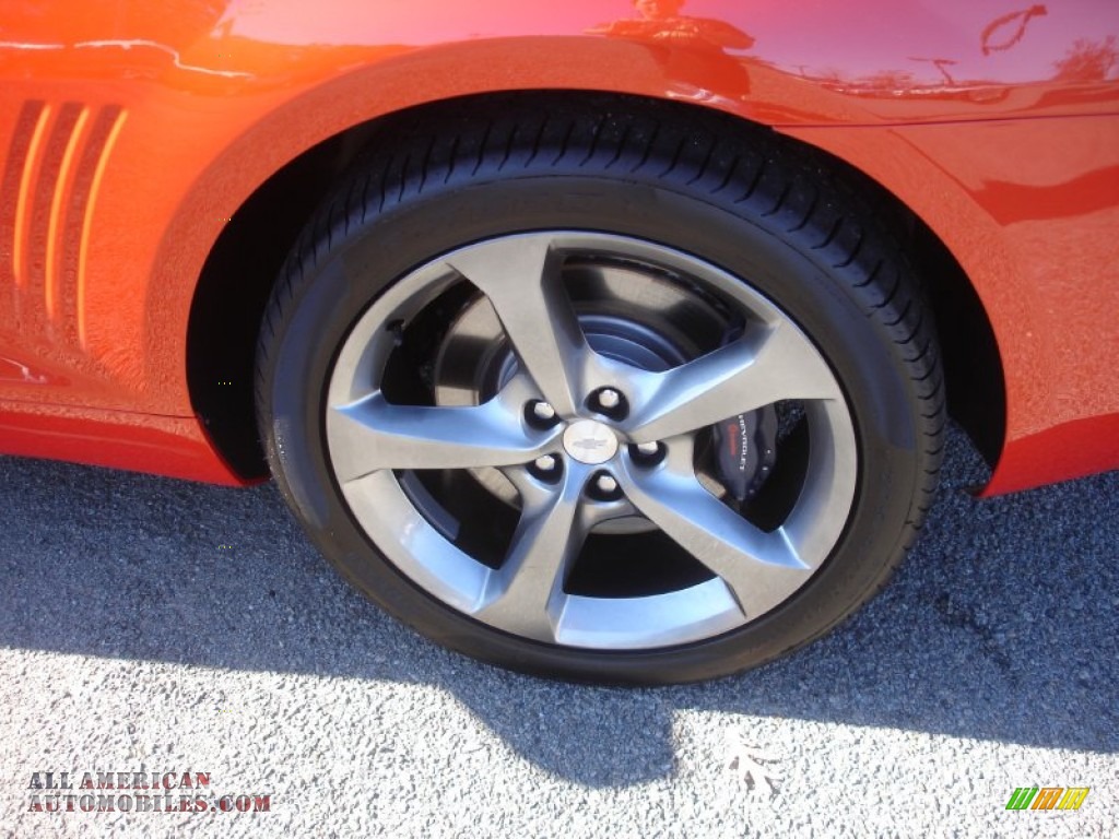 2013 Camaro SS/RS Coupe - Inferno Orange Metallic / Inferno Orange photo #8
