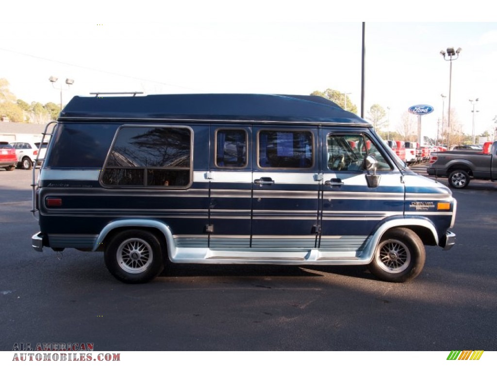 1994 Chevy Van G20 Passenger Conversion - Indigo Blue Metallic / Blue photo #4