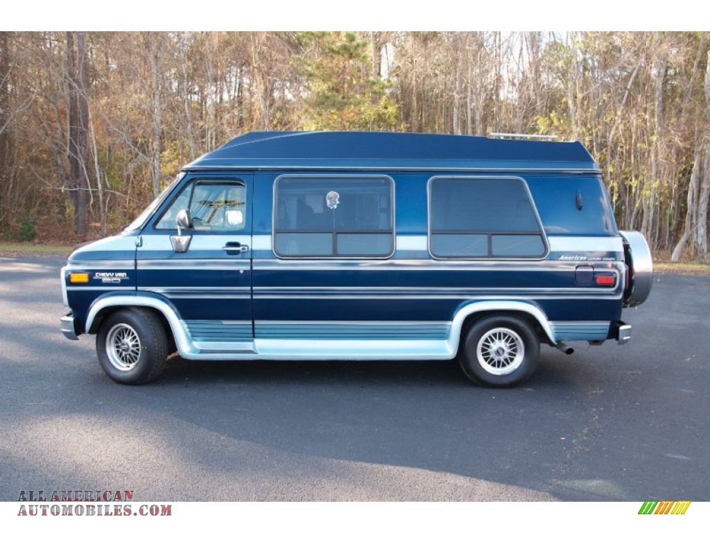 1994 Chevy Van G20 Passenger Conversion - Indigo Blue Metallic / Blue photo #8