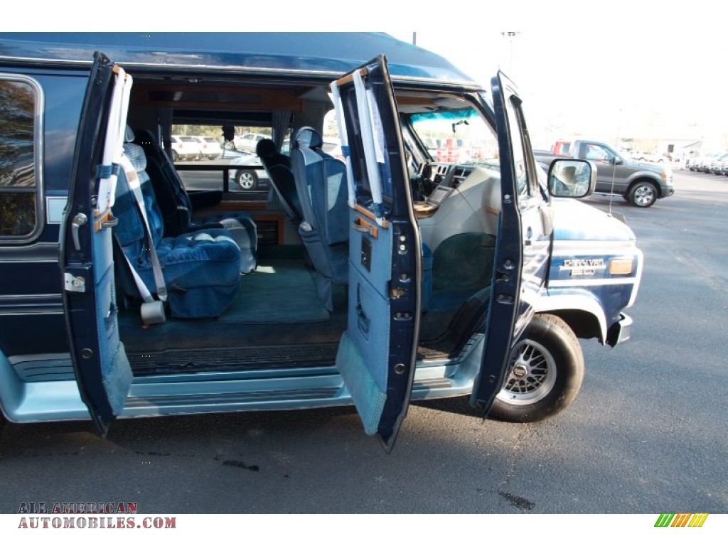 1994 Chevy Van G20 Passenger Conversion - Indigo Blue Metallic / Blue photo #12