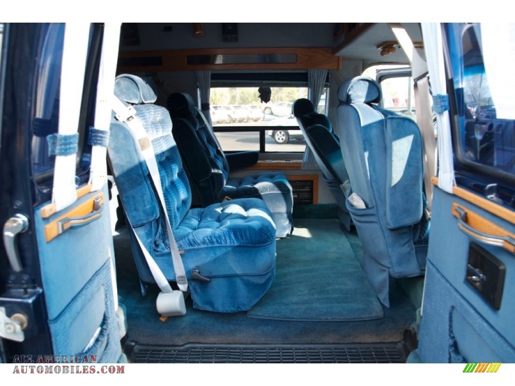1994 Chevy Van G20 Passenger Conversion - Indigo Blue Metallic / Blue photo #13