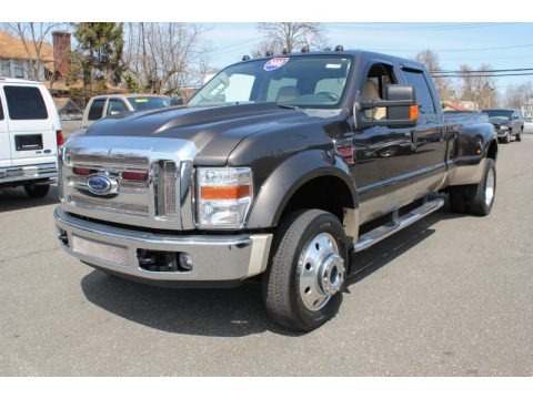 Dark Stone Brown Metallic 2008 Ford F450 Super Duty Lariat Crew Cab 4x4 Dually Dark Stone Brown Metallic 2008 Ford F450 Super Duty Lariat Crew Cab 4x4 Dually
