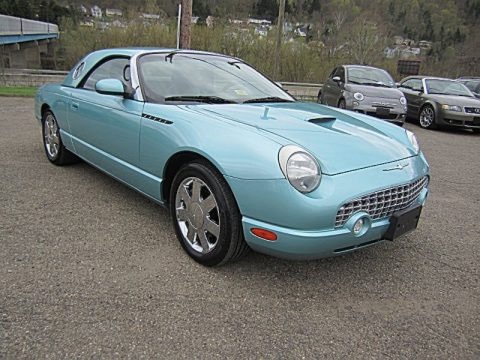 Thunderbird Blue 2002 Ford Thunderbird Premium Roadster