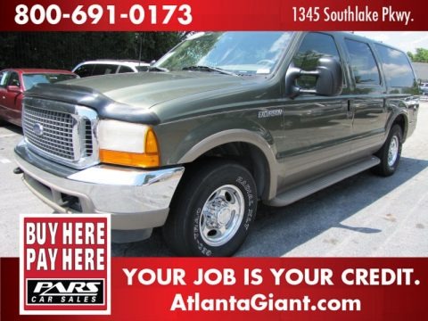 Estate Green Metallic 2000 Ford Excursion Limited Estate Green Metallic 2000 Ford Excursion Limited