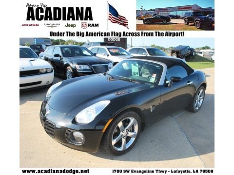 Mysterious Black 2007 Pontiac Solstice GXP Roadster