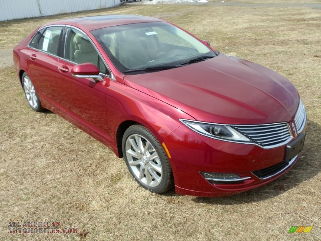 2013 MKZ 2.0L EcoBoost AWD - Ruby Red / Light Dune photo #2