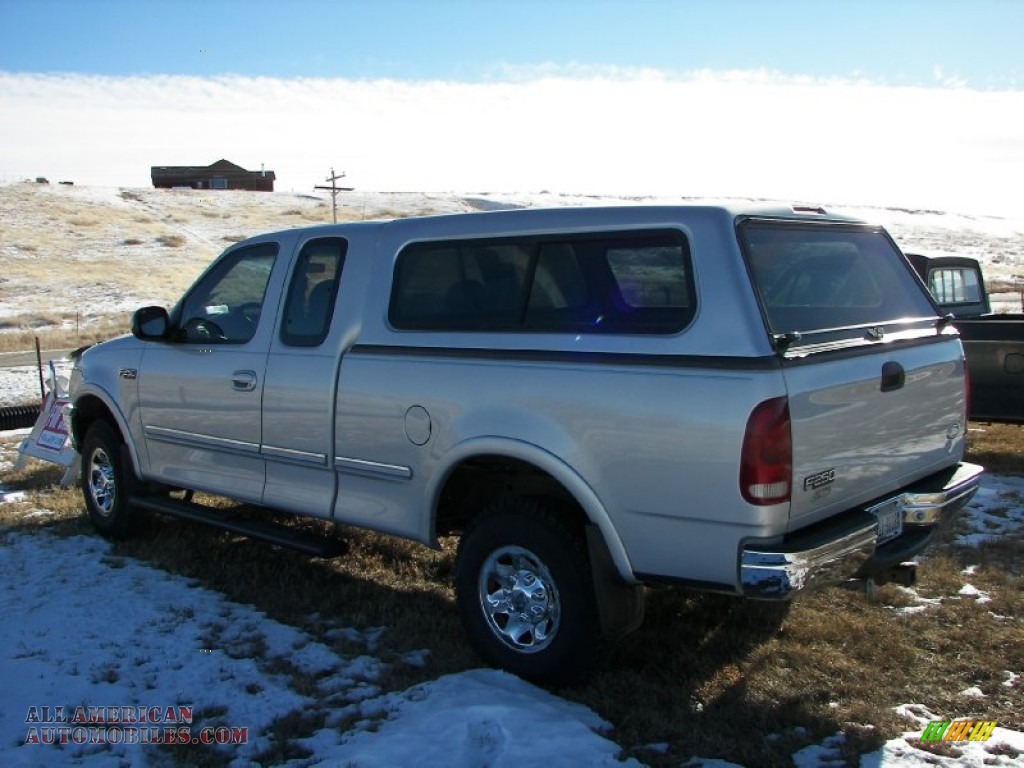 1997 F250 XLT Extended Cab 4x4 - Silver Frost Pearl Metallic / Medium Graphite photo #2