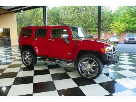 Victory Red 2006 Hummer H3 