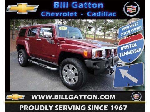 Sonoma Red Metallic 2007 Hummer H3 