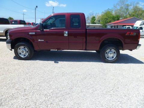 Dark Toreador Red Metallic 2006 Ford F350 Super Duty XL SuperCab 4x4