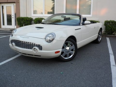 Whisper White 2002 Ford Thunderbird Premium Roadster
