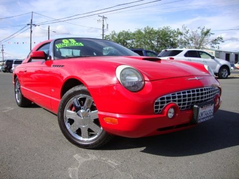 Torch Red 2003 Ford Thunderbird Premium Roadster