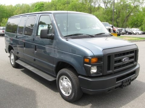 Steel Blue Metallic 2013 Ford E Series Van E350 XL Passenger Steel Blue Metallic 2013 Ford E Series Van E350 XL Passenger