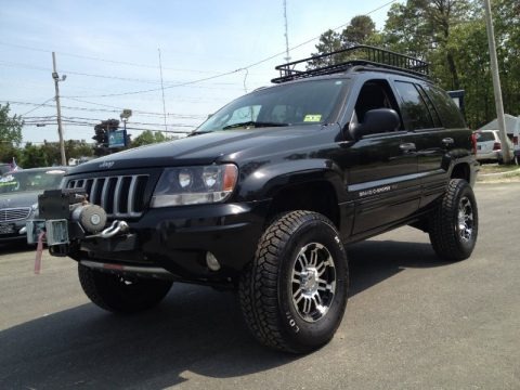 Brillant Black Crystal Pearl 2004 Jeep Grand Cherokee Laredo 4x4