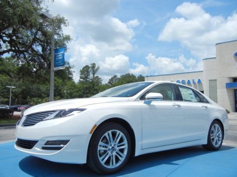 White Platinum 2013 Lincoln MKZ 2.0L EcoBoost FWD