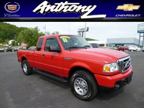 Torch Red 2011 Ford Ranger XLT SuperCab 4x4 Torch Red 2011 Ford Ranger XLT SuperCab 4x4