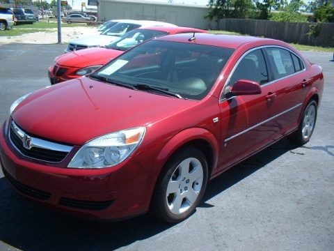 Berry Red 2007 Saturn Aura XE