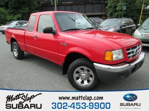 Bright Red 2002 Ford Ranger XLT SuperCab Bright Red 2002 Ford Ranger XLT SuperCab