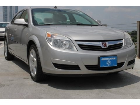 Silver Pearl 2008 Saturn Aura XE 3.5