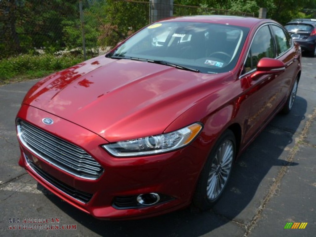 2013 Ford Fusion Titanium Awd In Ruby Red Metallic Photo 5 358048 All American Automobiles